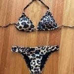 Leopard pattern Brazilian bikini